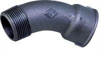 Sort Bøjning 45° 3/8" BSP. M/N ( Vare udgår ved lager 0 )